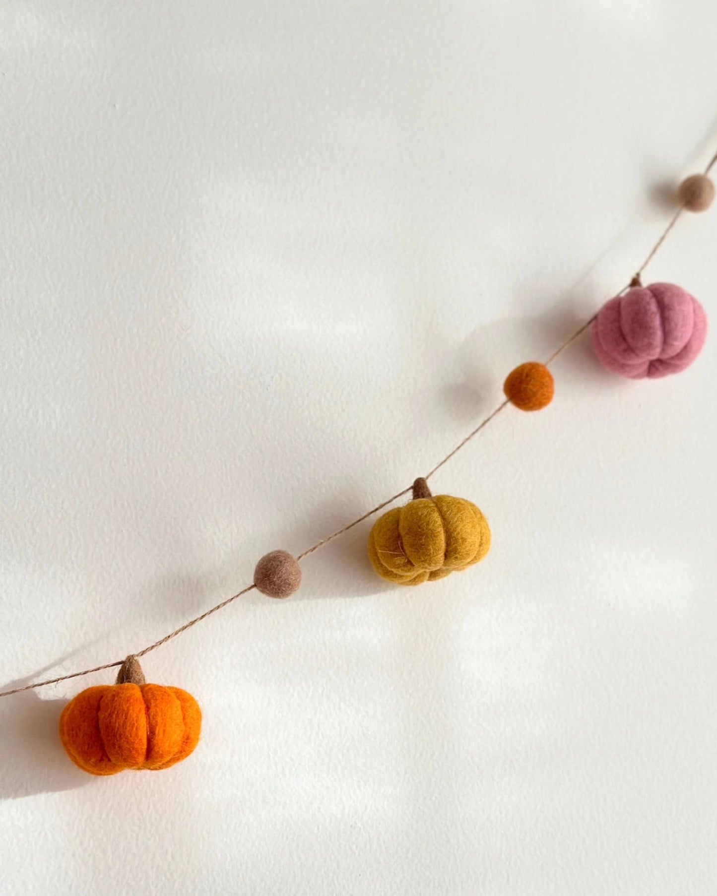 Orange Combo - Felt Pumpkin Garland - Ganapati
