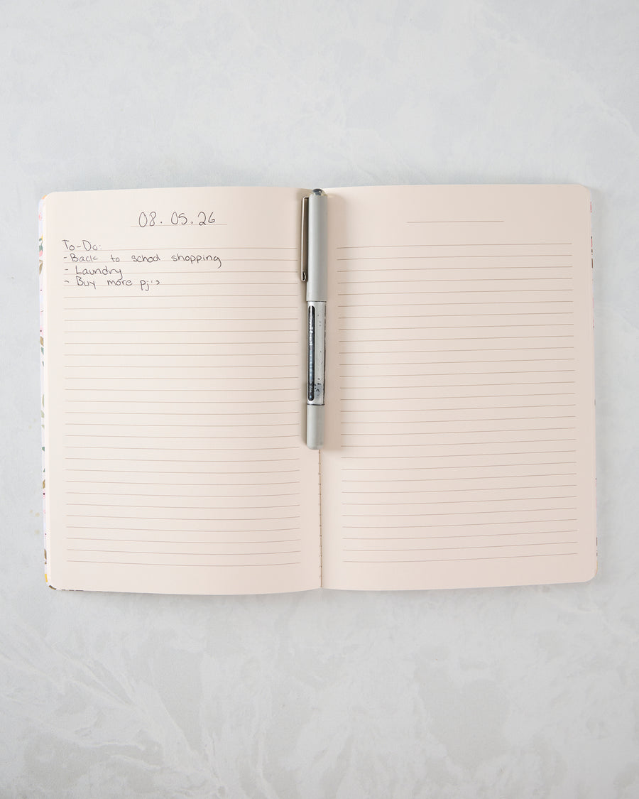 Multi - Chickens & Flowers Stitched Notebook - Paper Farm Press