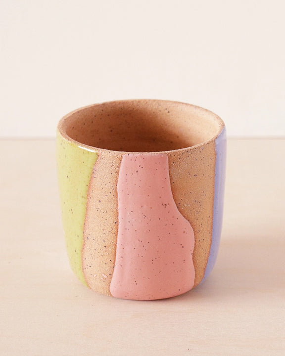 Pastel Combo - Striped Ceramic Planter  - Nightshift Ceramics - Printfresh