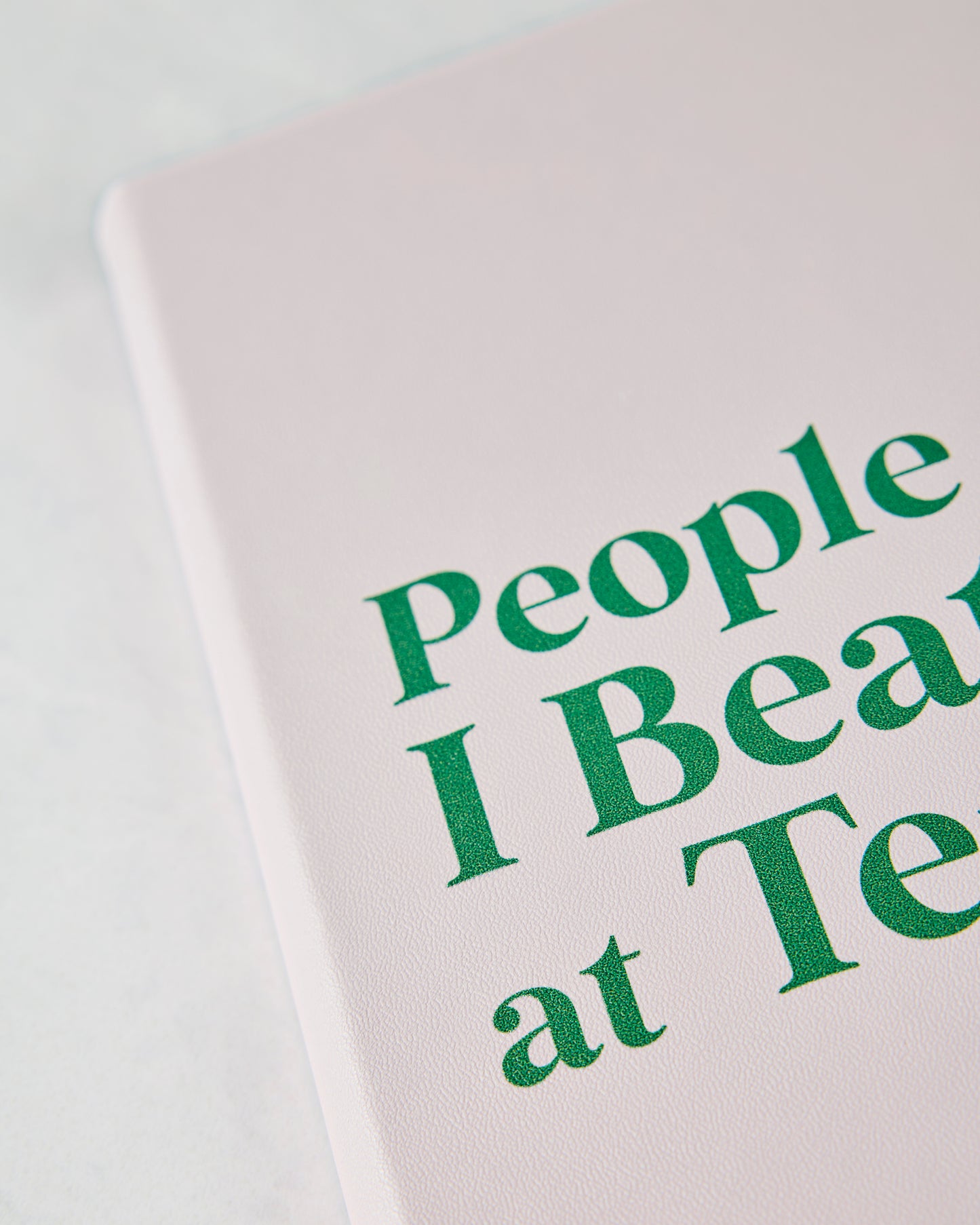 Pink - People I Beat at Tennis Journal - Toss Designs