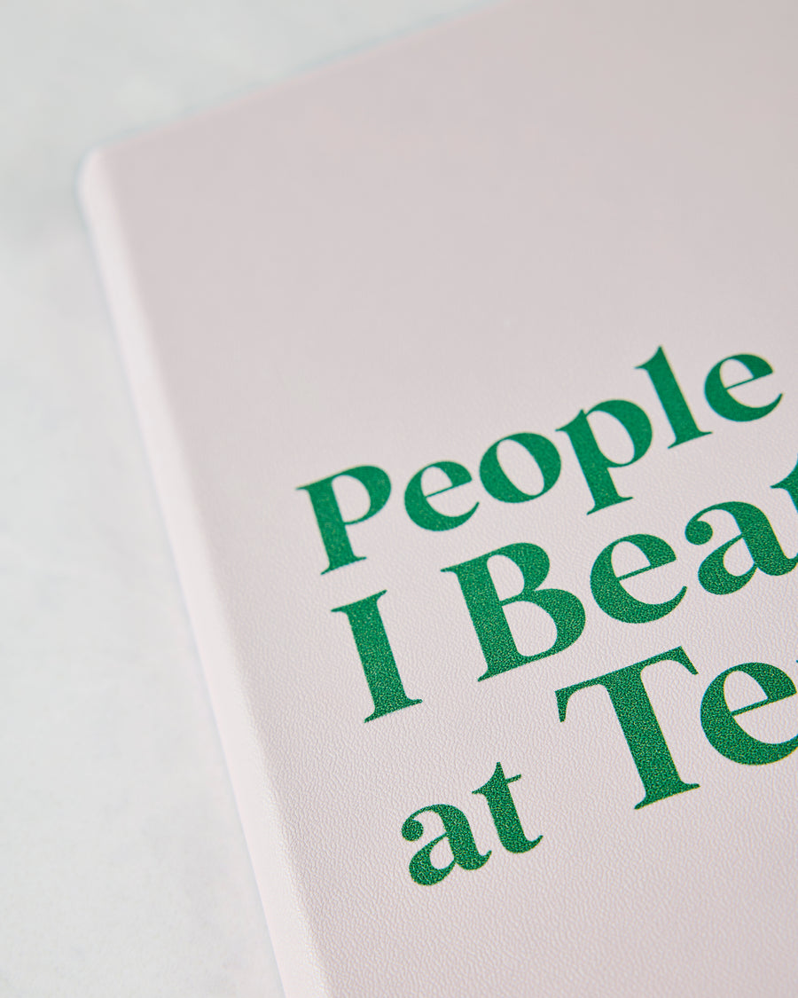 Pink - People I Beat at Tennis Journal - Toss Designs