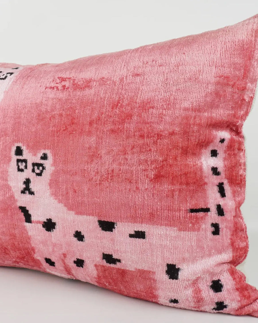 Pink Combo - Lawrence & Pablo Ikat Silk/Velvet Pillowcase - MD Home - Printfresh