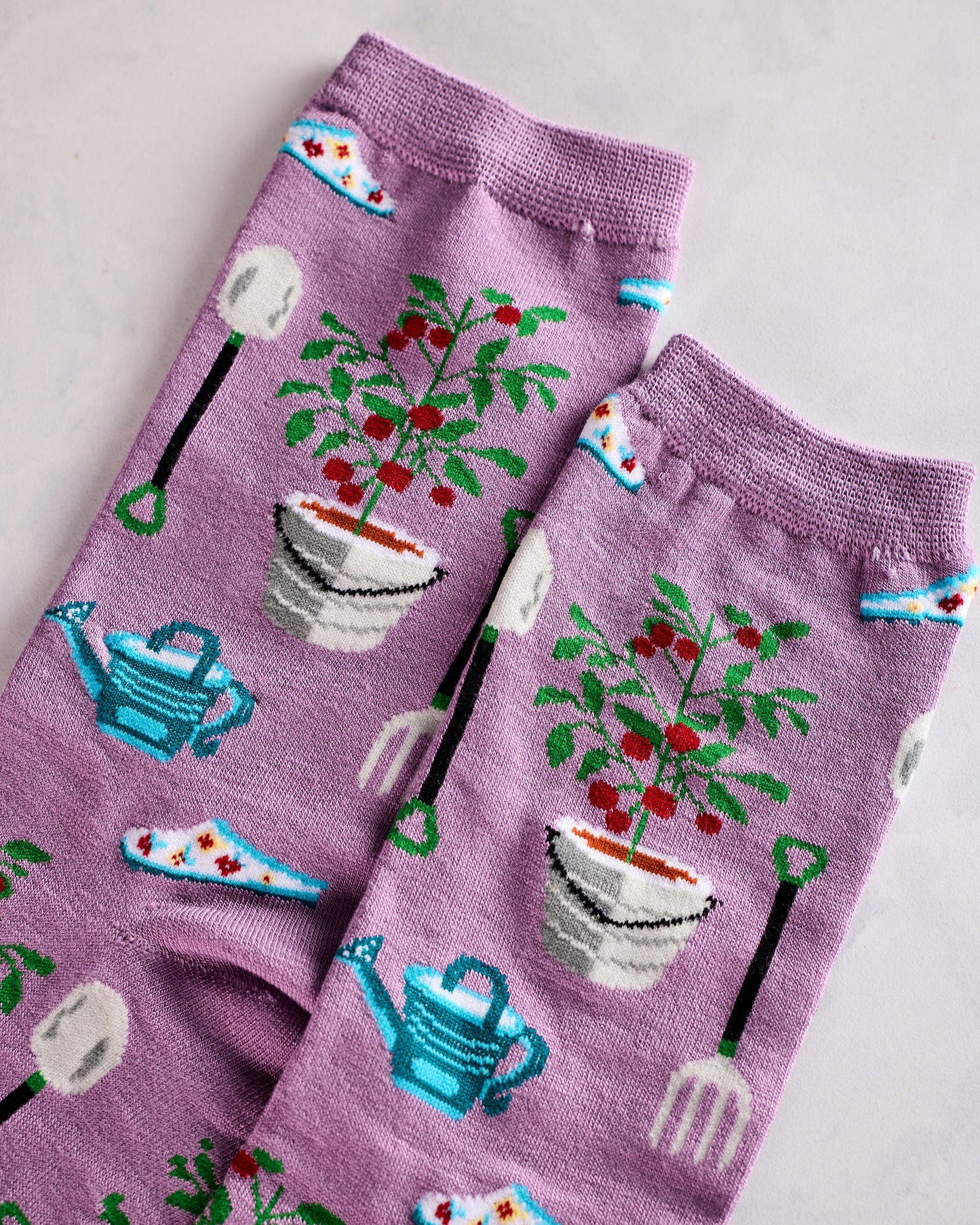 Lilac - Growing Garden Crew Socks - Infinity Classics - Printfresh