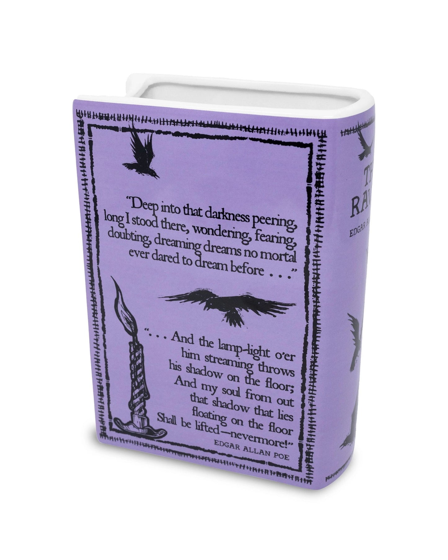 Purple - The Raven Large Book Vase - Steel Mill and Co.