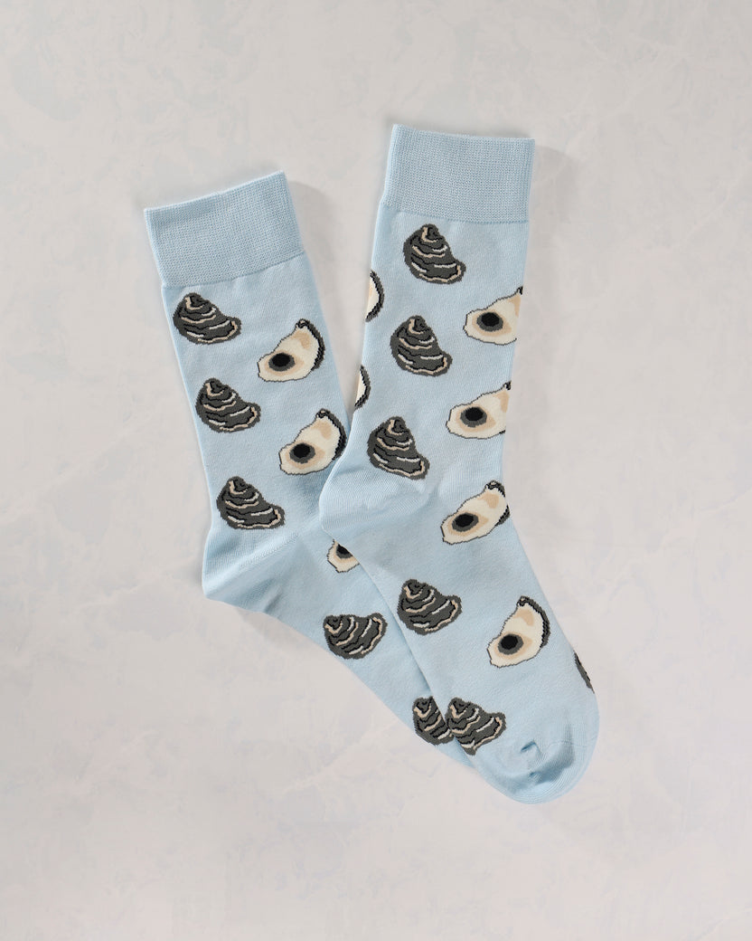 Blue Multi - Men's Oyster Socks - Real Sic