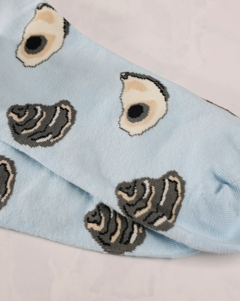 Blue Multi - Men's Oyster Socks - Real Sic