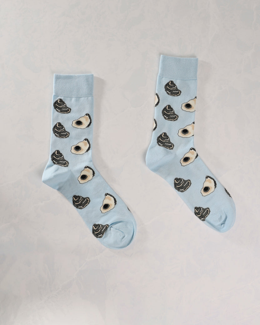 Blue Multi - Men's Oyster Socks - Real Sic