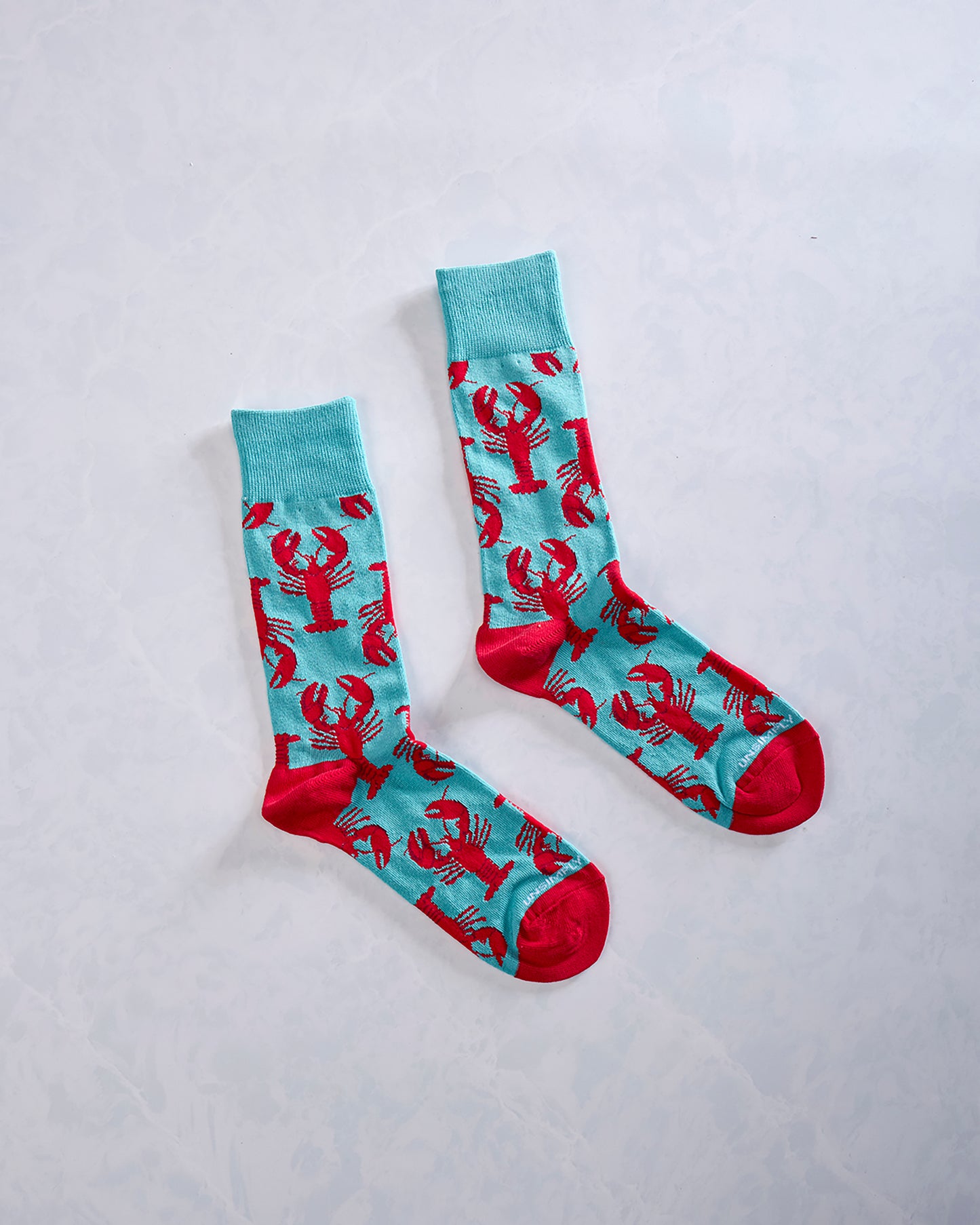 Red Multi - Men's Lobster Socks - Unsimply Stitched