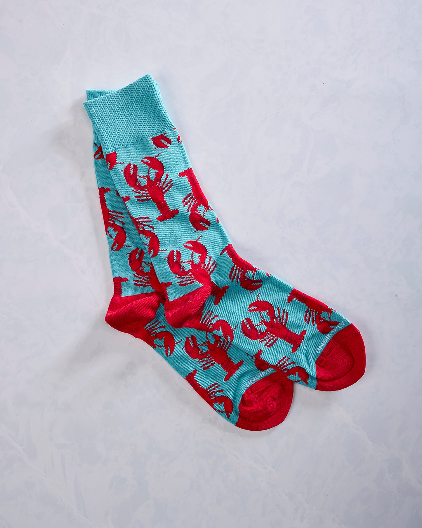 Red Multi - Men's Lobster Socks - Unsimply Stitched
