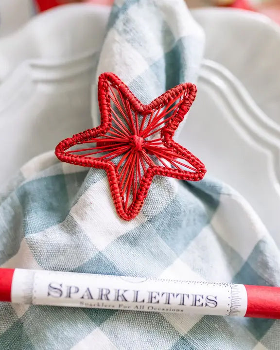 Red - Star Napkin Ring - Klatso - Printfresh