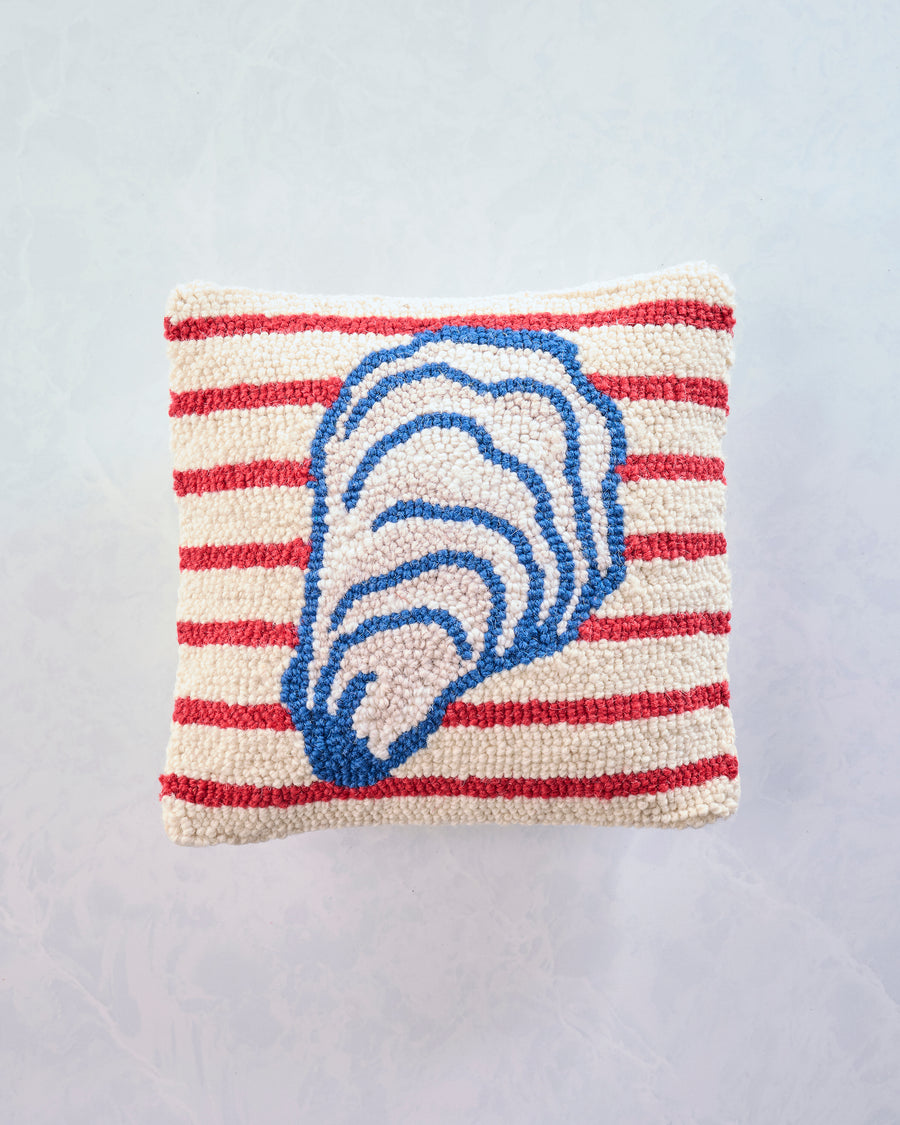 Red Stripe Combo - Stripe Oyster Pillow - Peking Handicraft