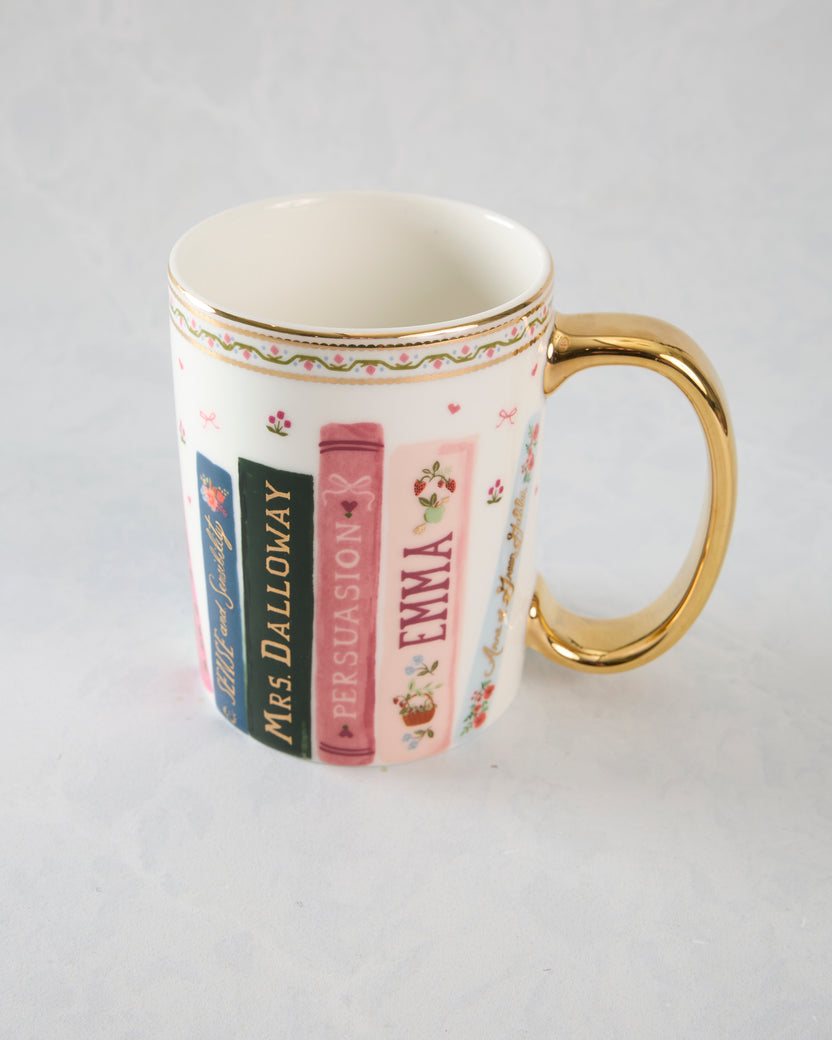 Pink Combo - Ladies Night Book Club Porcelain Mug - Rifle Paper Co.