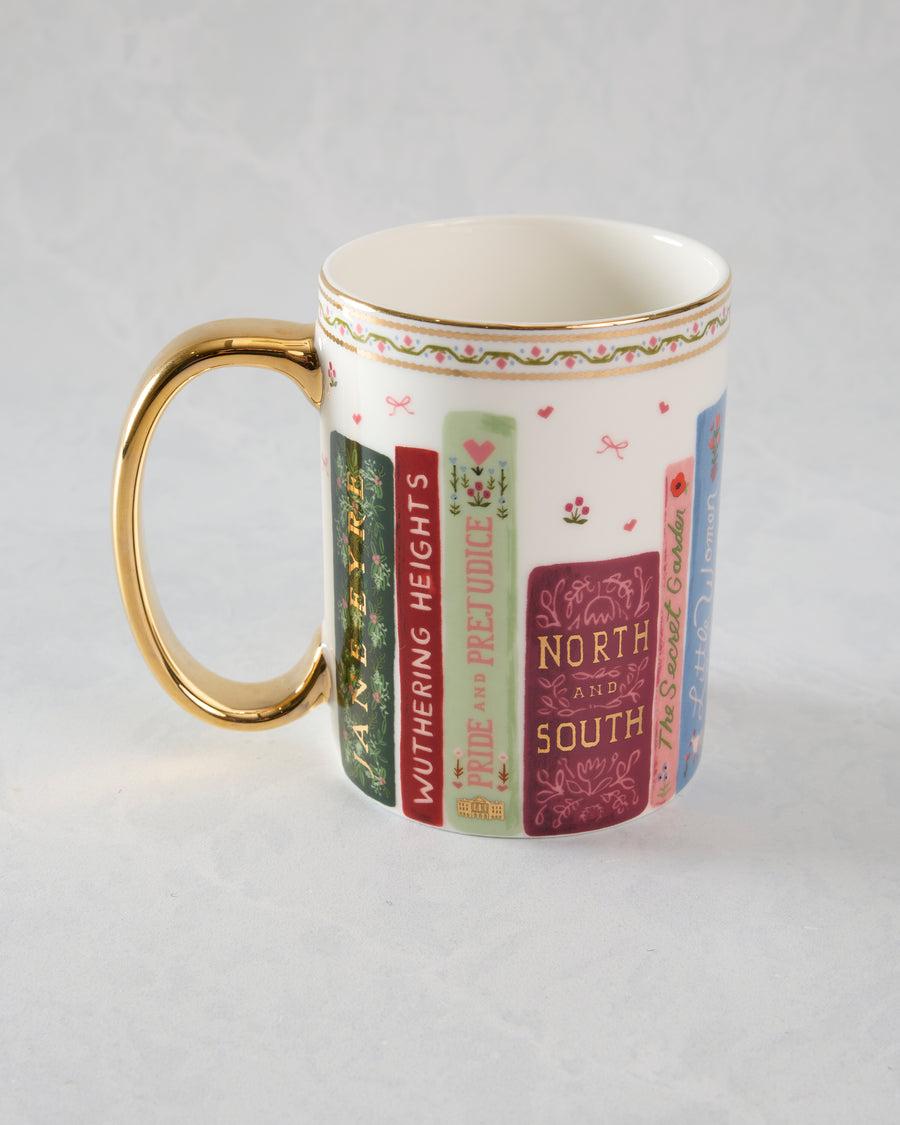 Pink Combo - Ladies Night Book Club Porcelain Mug - Rifle Paper Co.