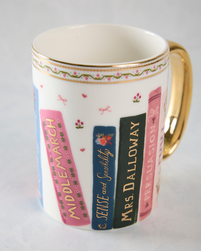 Pink Combo - Ladies Night Book Club Porcelain Mug - Rifle Paper Co.