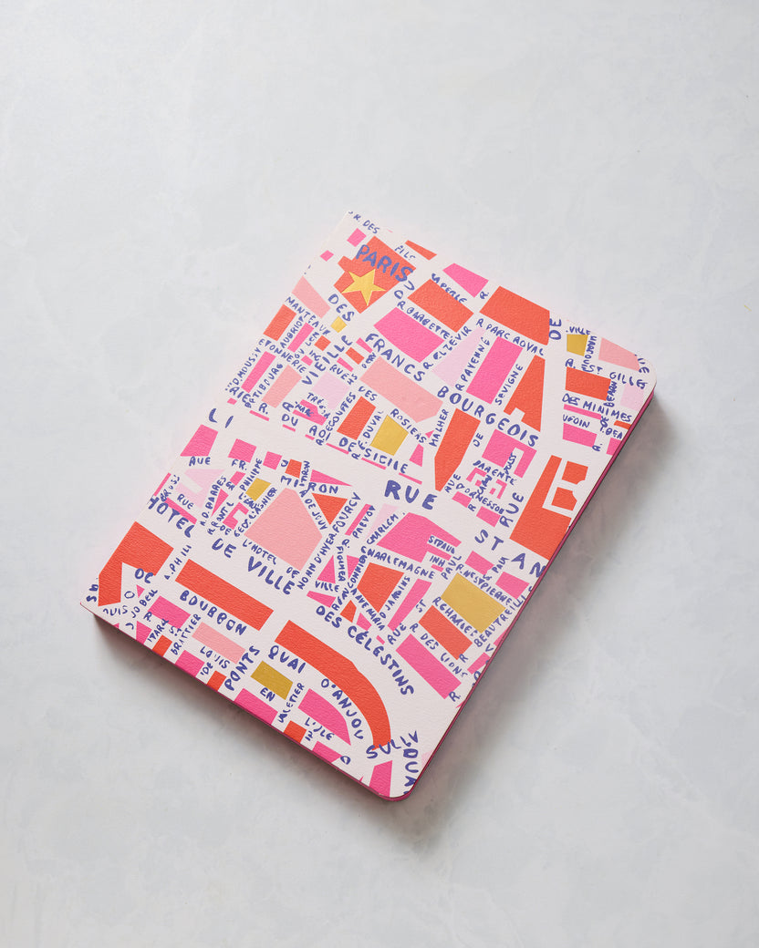 Pink Combo - Rues De Paris Medium Coptic - Bound Journal -  Studio Oh! - Printfresh