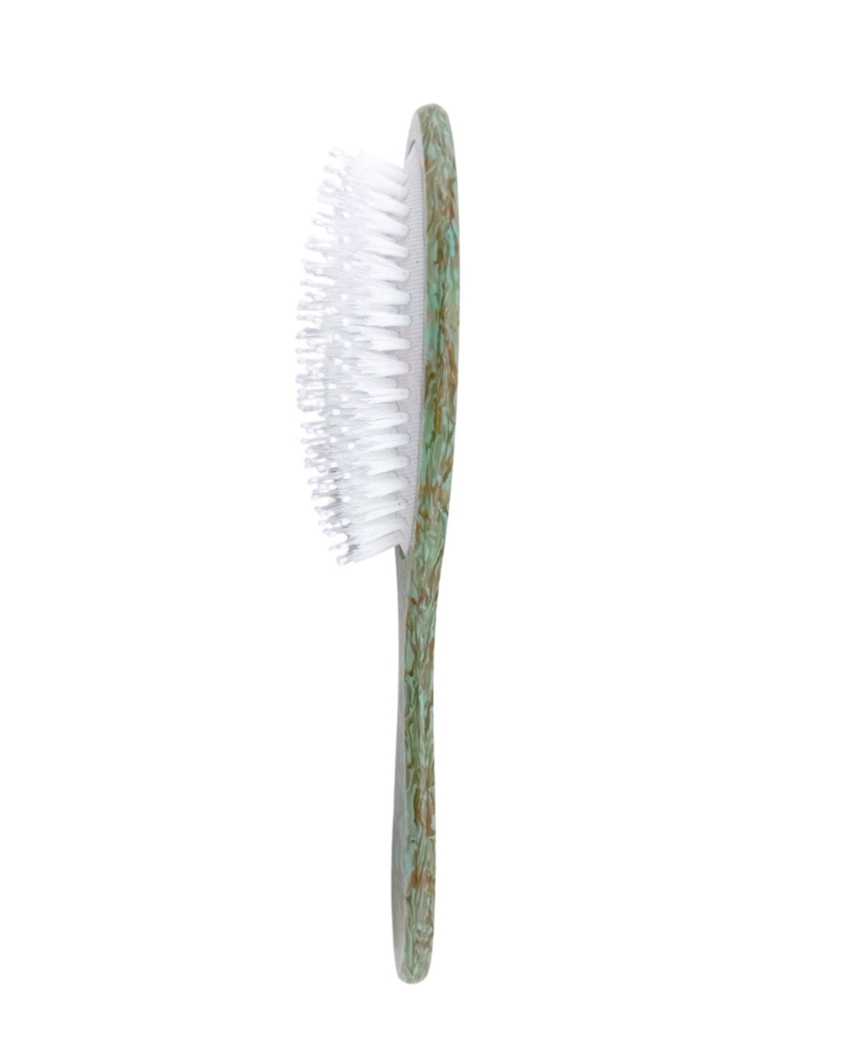 Seafoam Combo - Hand Painted Flower Mahjong Amazing Hair Day Brush - Solar Eclipse - Printfresh