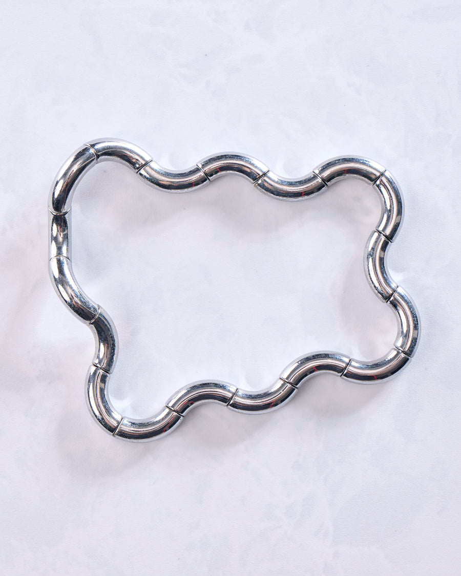 Silver - Tangle® Kinetic Metal Sculpture - Tangle, Inc.