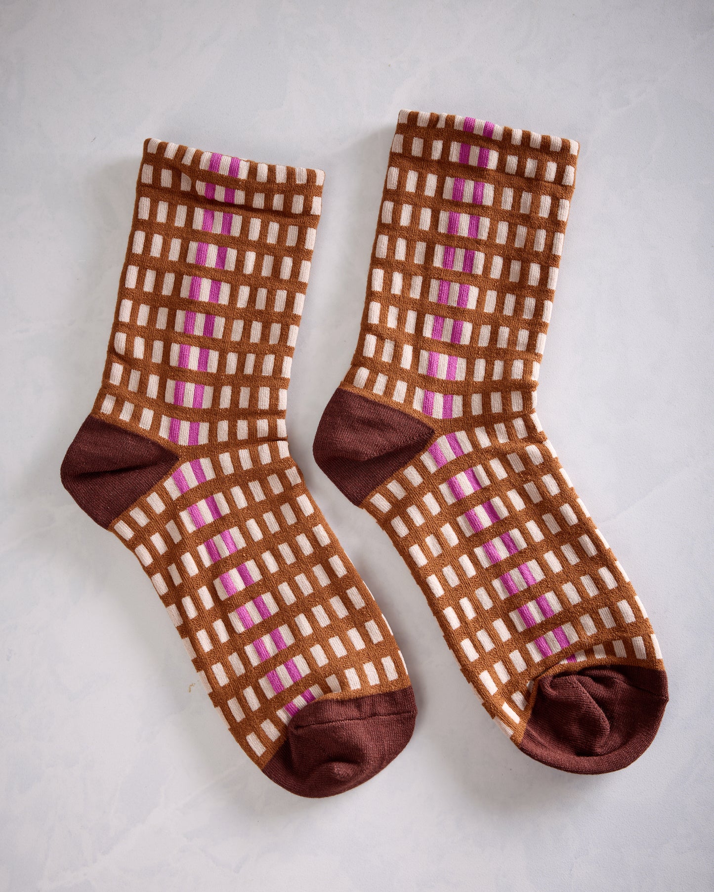 Brown - Skyscraper Stripe Crew - Hansel from Basel - Printfresh