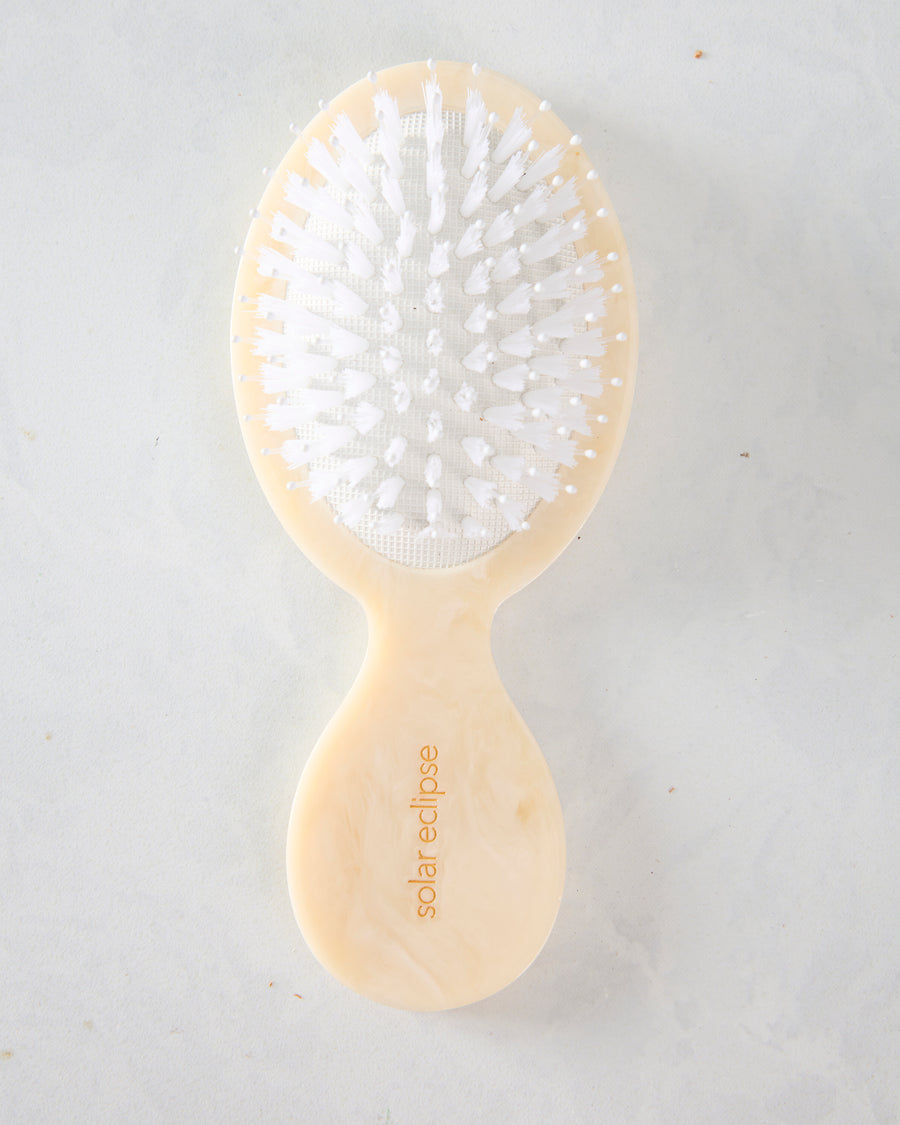 Cream - Hand Painted Bride Handbag Hero Brush - Solar Eclipse