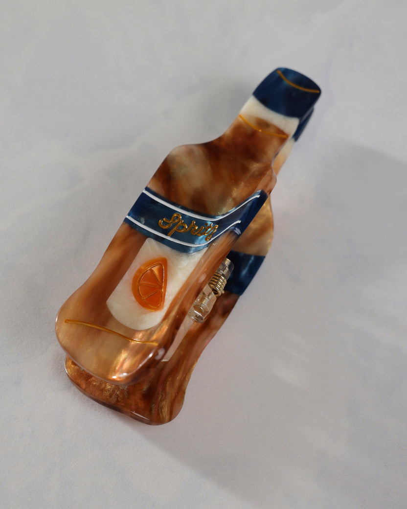 Multi - Hand Painted Citrus Spritz Claw Hair Clip - Solar Eclipse