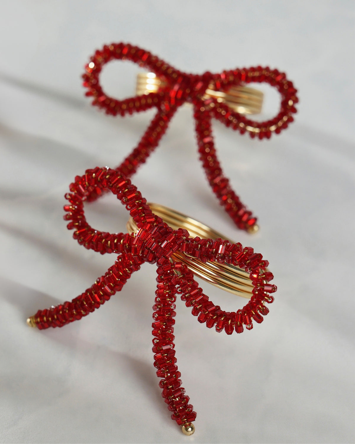 Red - Bow Napkin Ring - Tableau Home