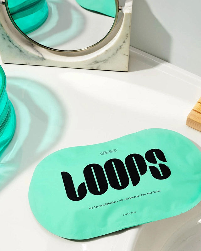 Teal - Loops Clean Slate Face Mask - Loops - Printfresh