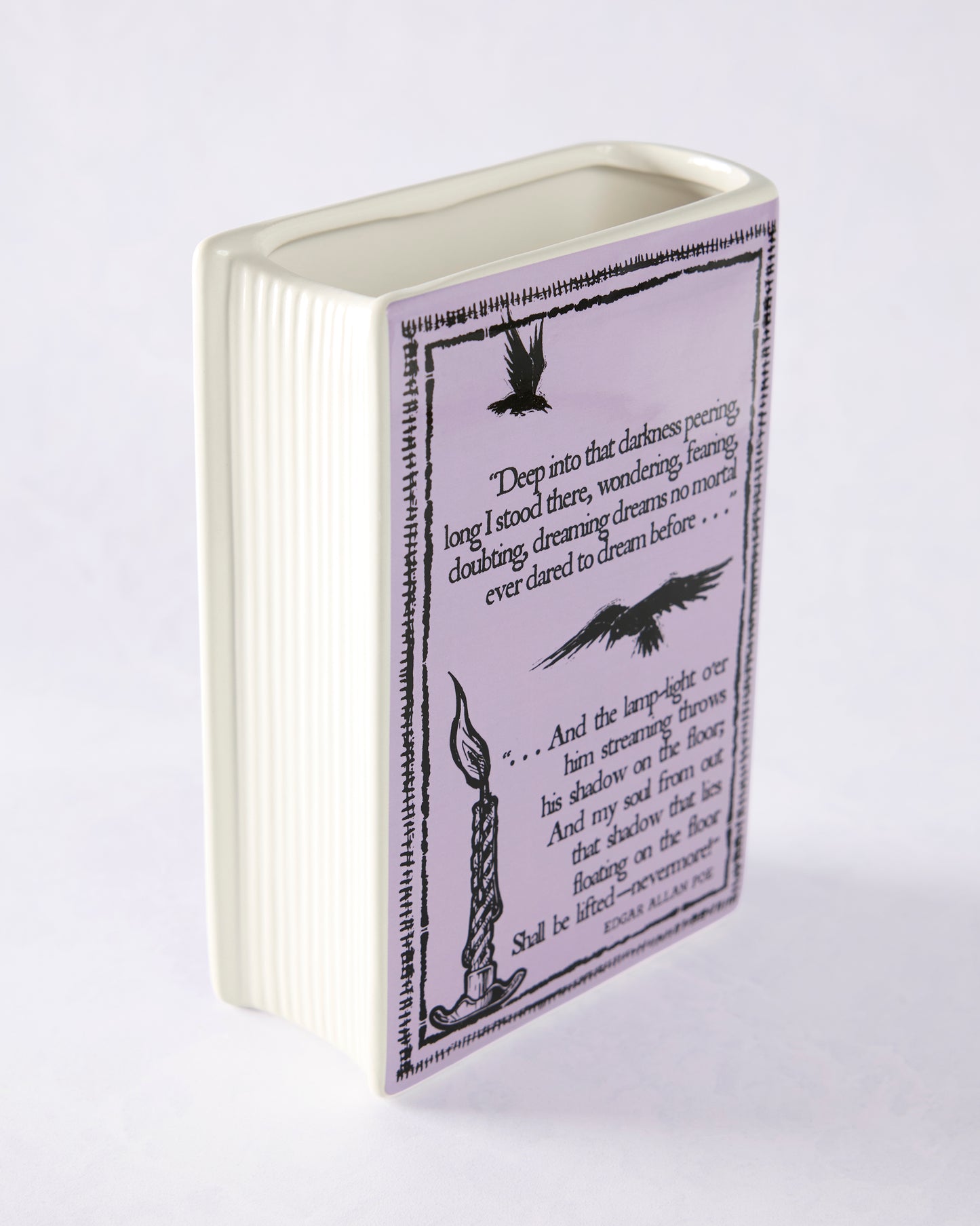 Purple - The Raven Large Book Vase - Steel Mill and Co.