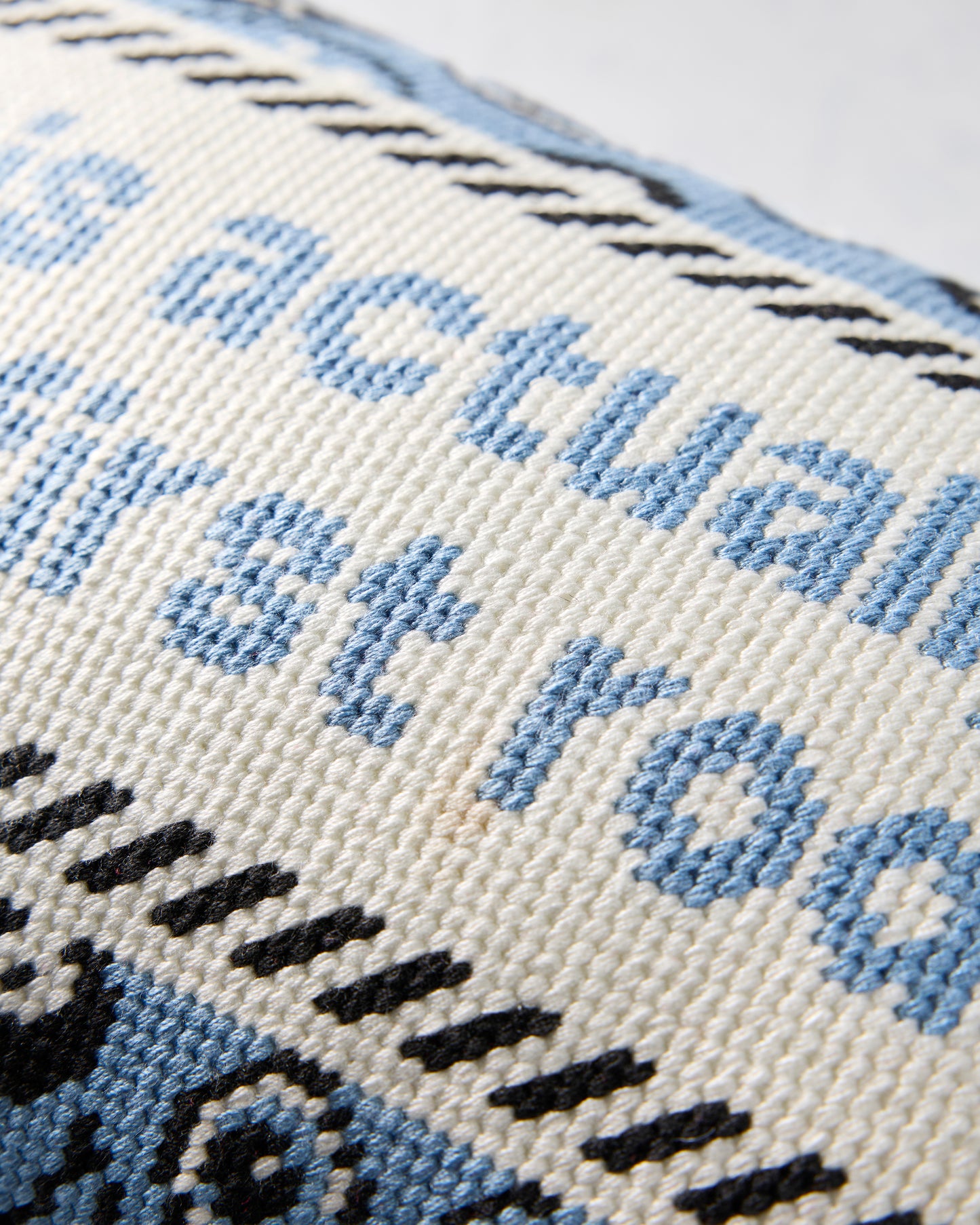 Light Blue Combo - First Rodeo Needlepoint Pillow - Furbish