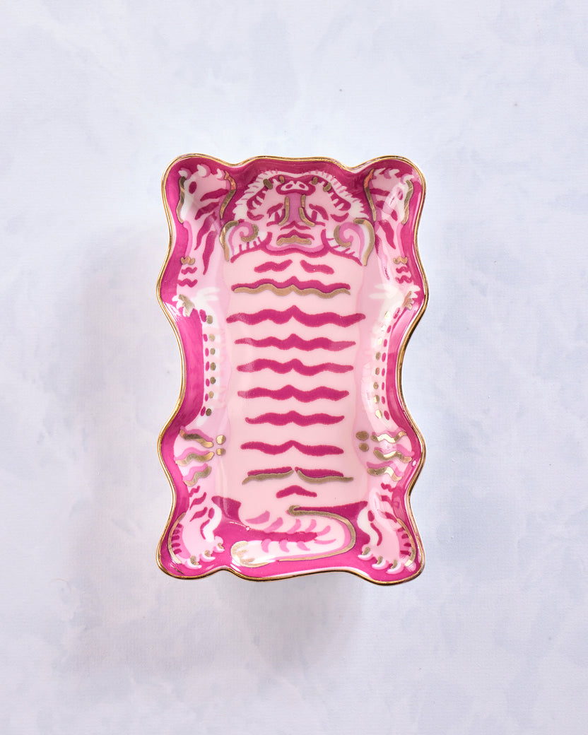 Tibetan Tiger - Porcelain Trinket Dish - Idlewild Co.