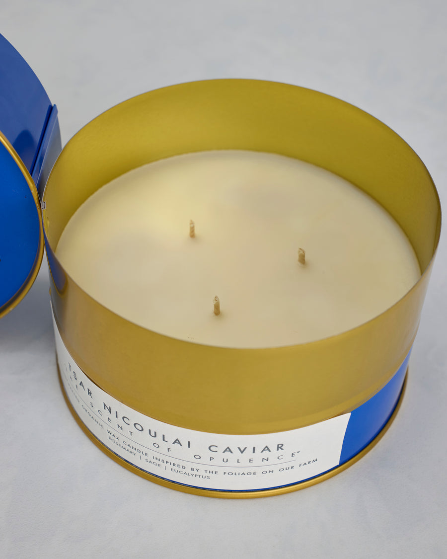 Tsar Nicoulai - Eucalyptus Sage and Rosemary Tin Candle - Spice Sage and Rosemary - Printfresh