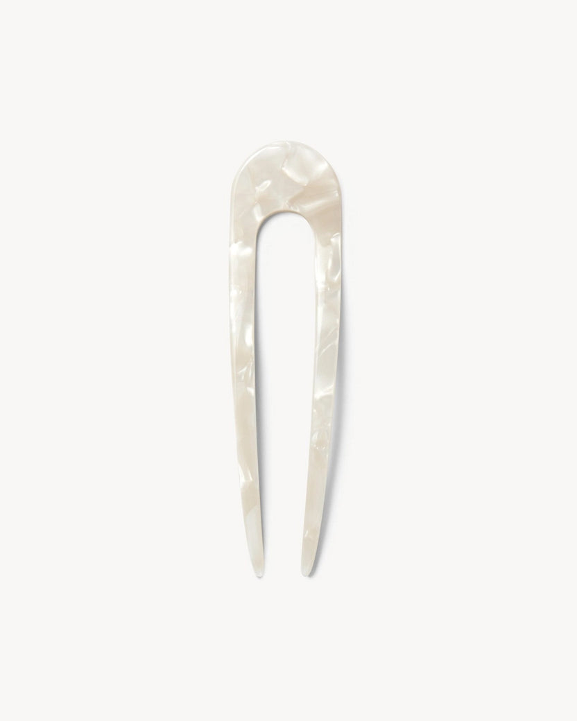 White Shell - French Hair Pin - Machete - Printfresh