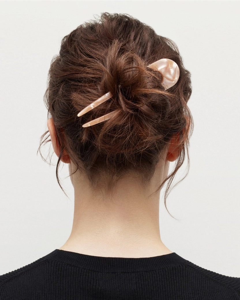 White Shell - French Hair Pin - Machete - Printfresh