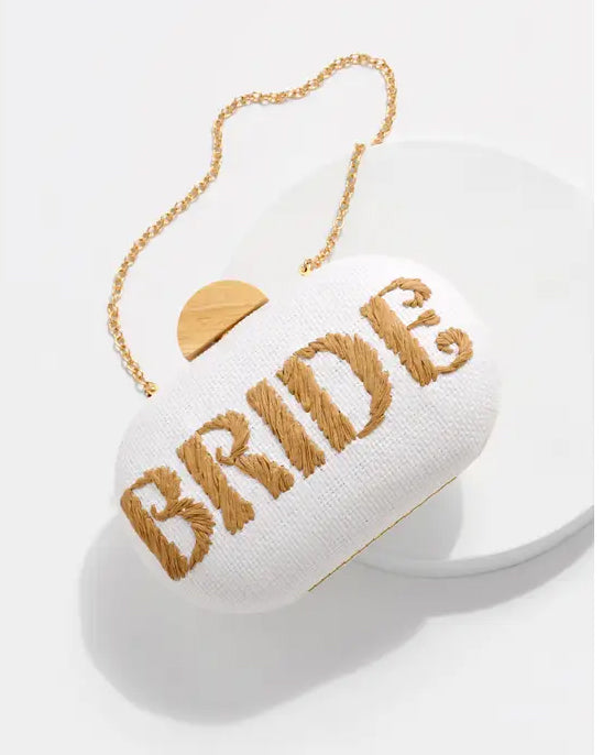 White - Bride Clutch - Shiraleah - Printfresh