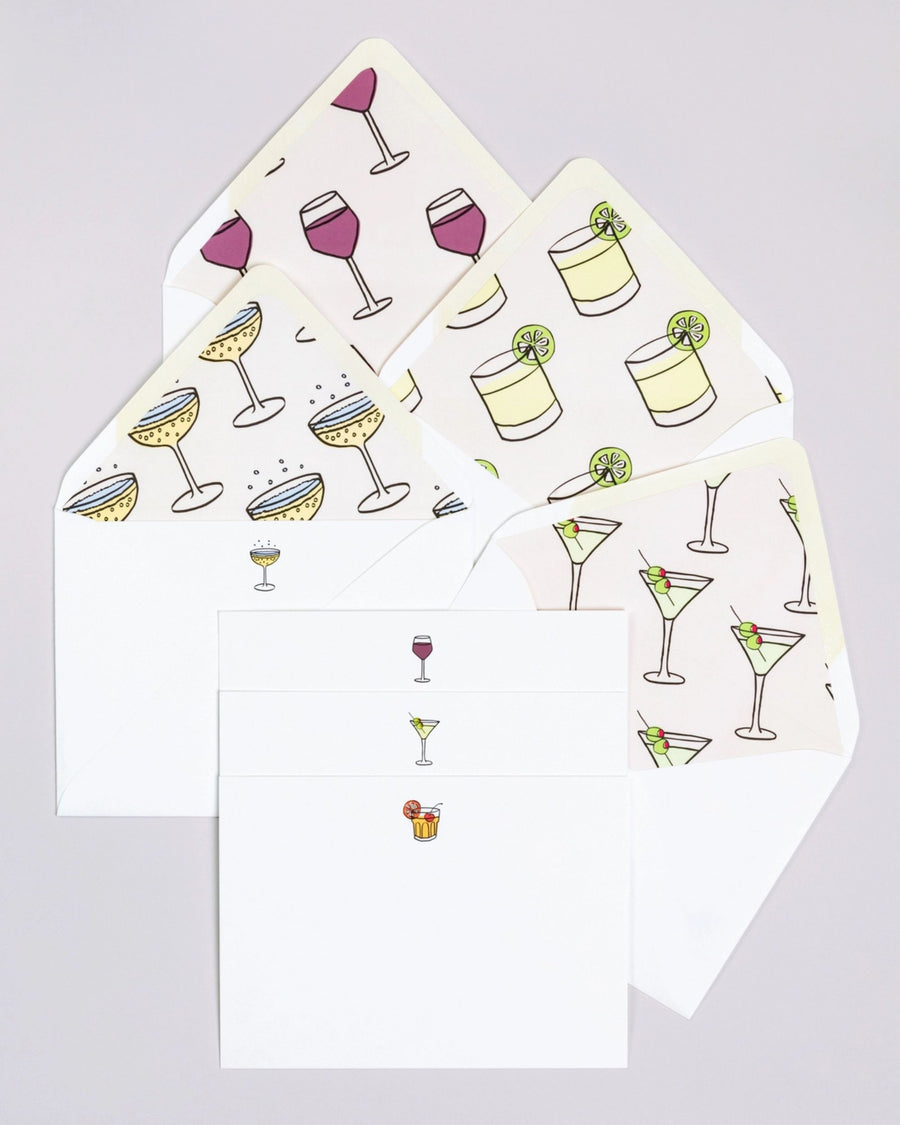 White - Happy Hour Notecards - Dear Annabelle
