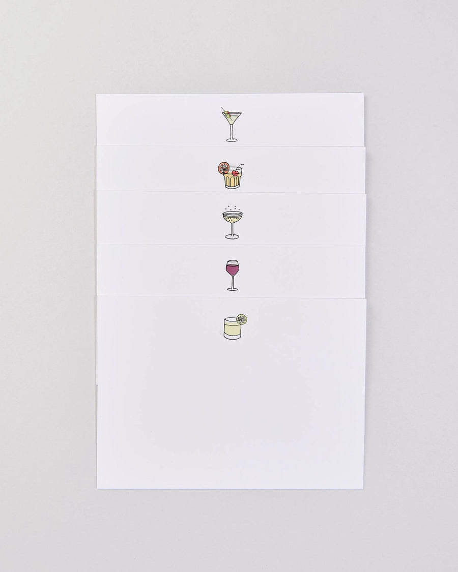 White - Happy Hour Notecards - Dear Annabelle