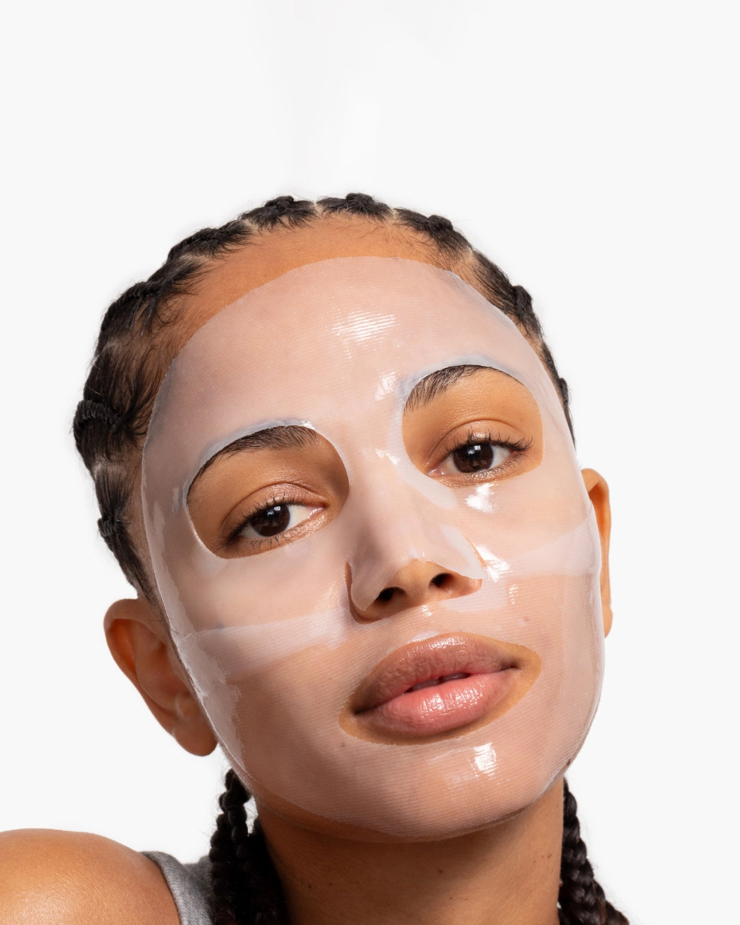 White - Loops Dew Cloud Face Mask - Loops - Printfresh