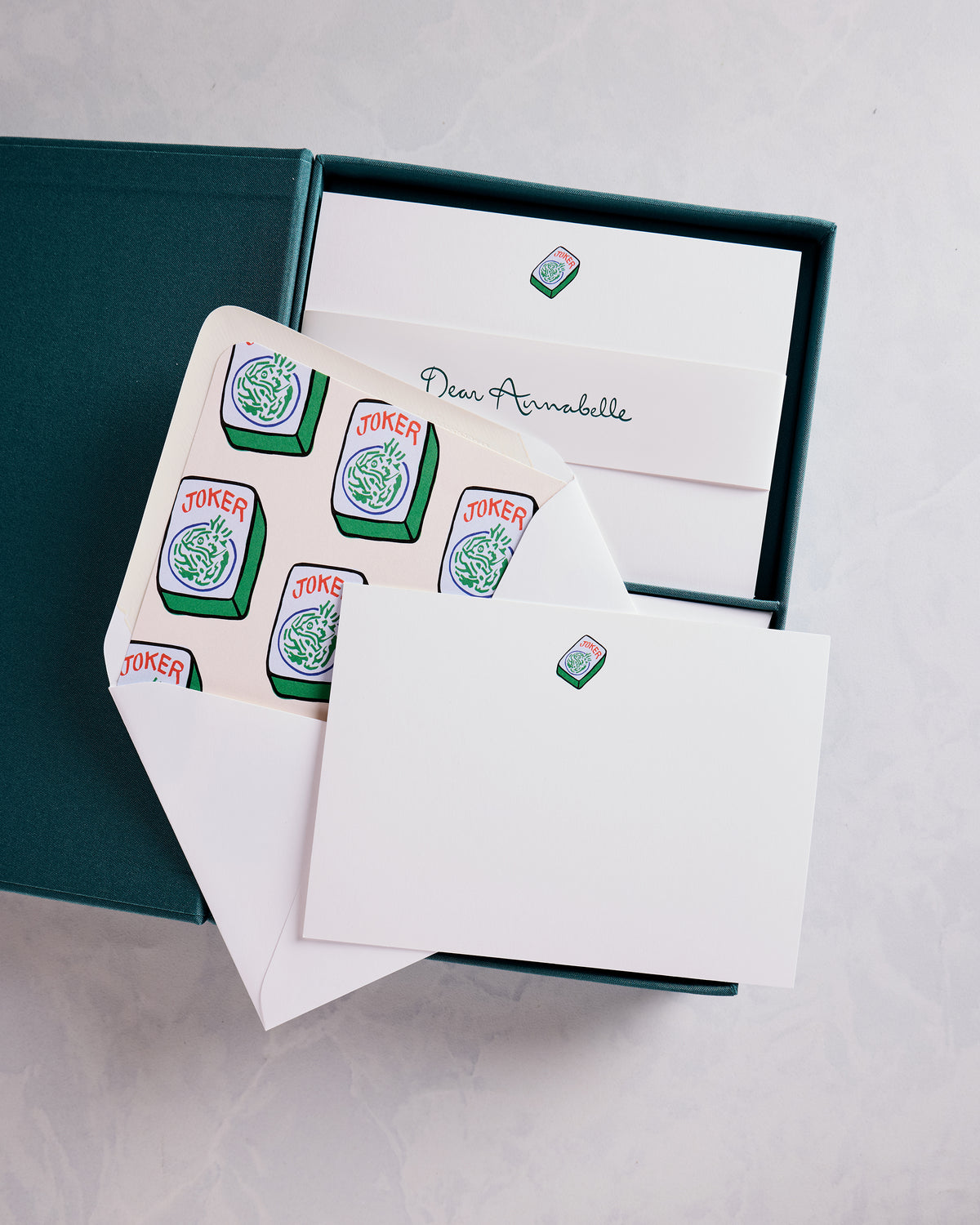 White - Pray for Jokers Notecard Set - Dear Annabelle - Printfresh