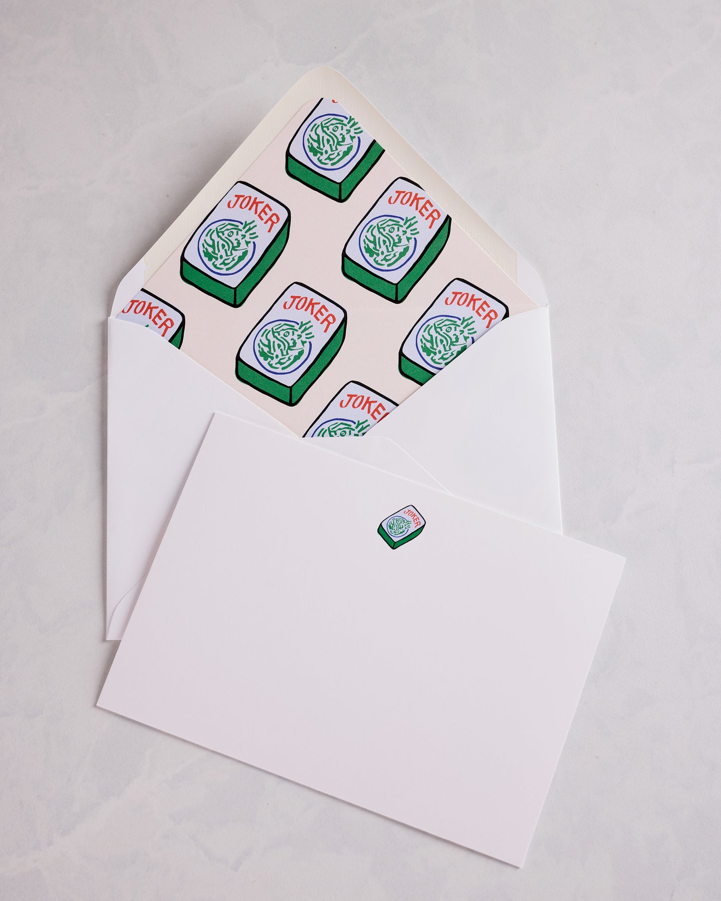 White - Pray for Jokers Notecard Set - Dear Annabelle - Printfresh