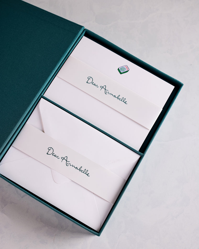 White - Pray for Jokers Notecard Set - Dear Annabelle - Printfresh