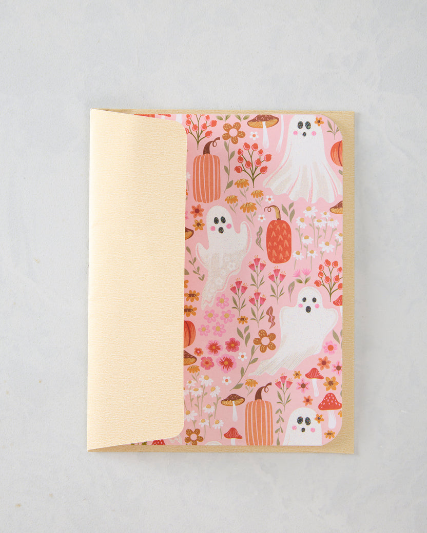 Floral Combo - Ghosties Halloween Card - Willow & Ivy Press