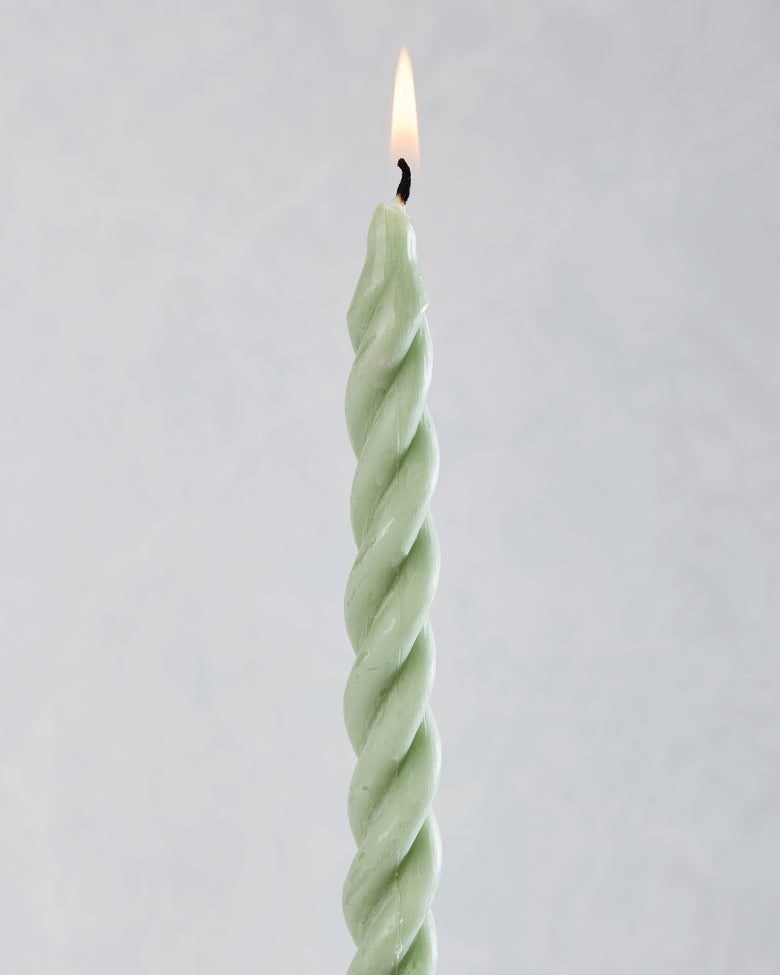 Sage Combo - Hydrangea Spiral Beeswax Candles Set of 3 - Cave Glow Studio - Printfresh