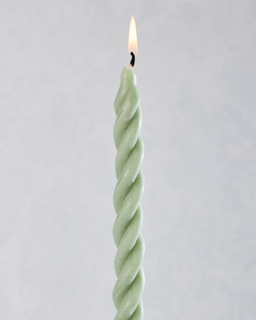 Sage Combo - Hydrangea Spiral Beeswax Candles Set of 3 - Cave Glow Studio - Printfresh