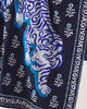 Tiger Queen - Knit Throw Blanket - Navy - Printfresh