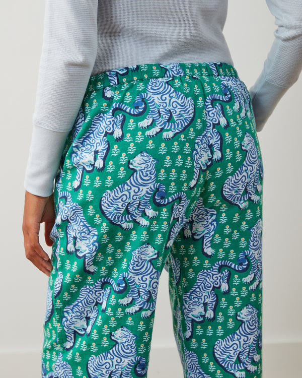 Tiger Queen - Flannel PJ Pants - Jade - Printfresh