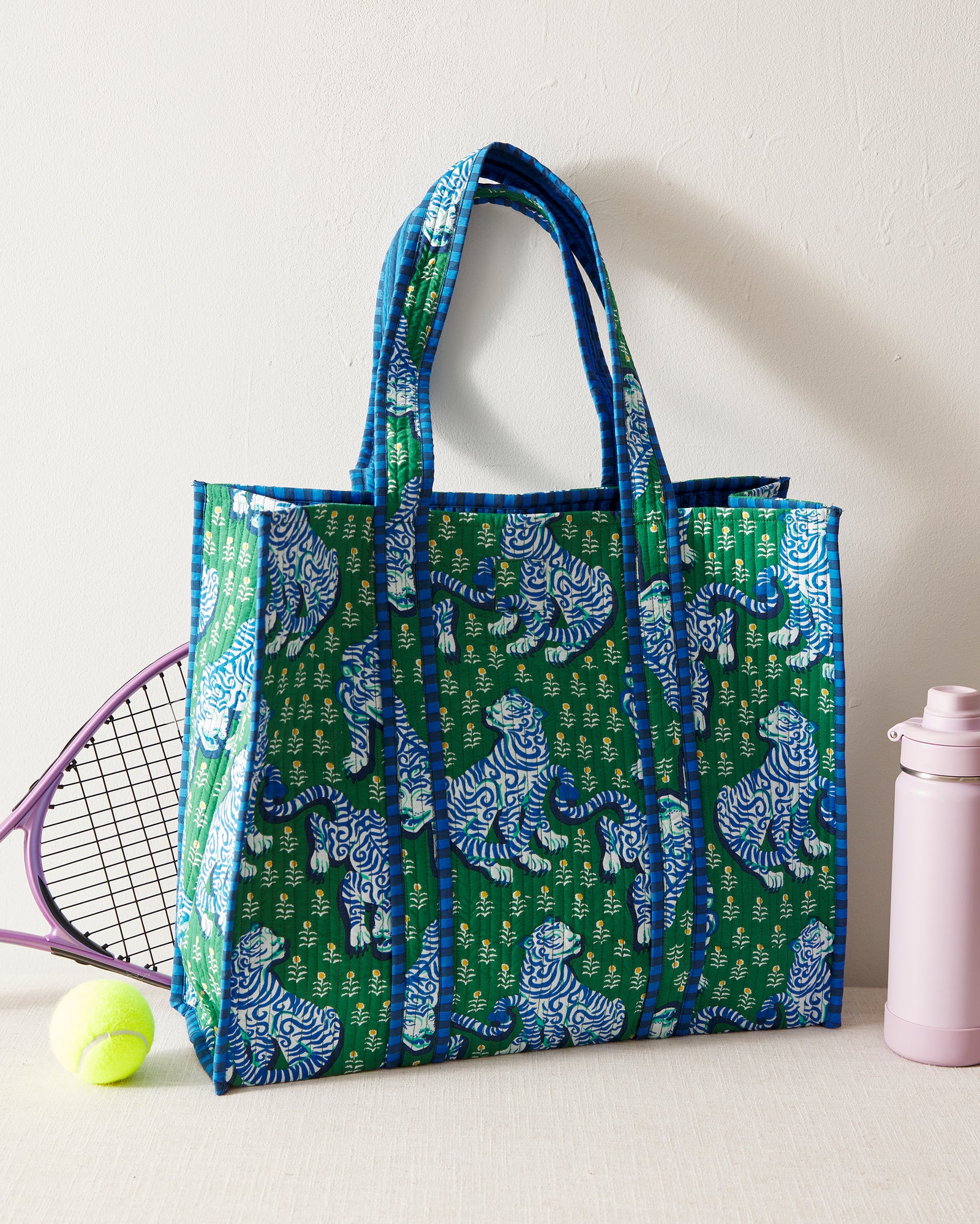 Tiger Queen - The Traveler Tote - Jade - Printfresh