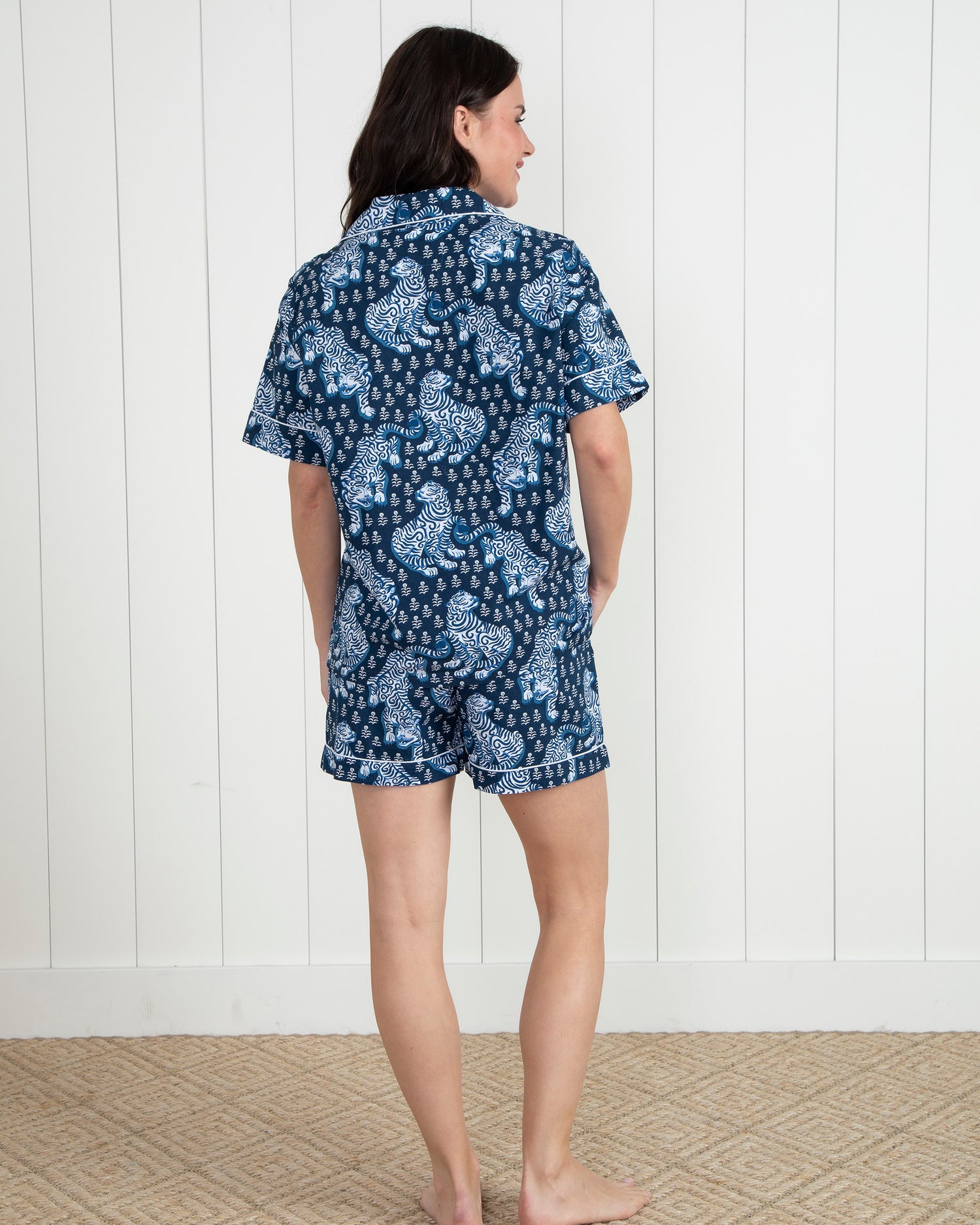 Tiger Queen - Short Sleep Set - Navy - Printfresh