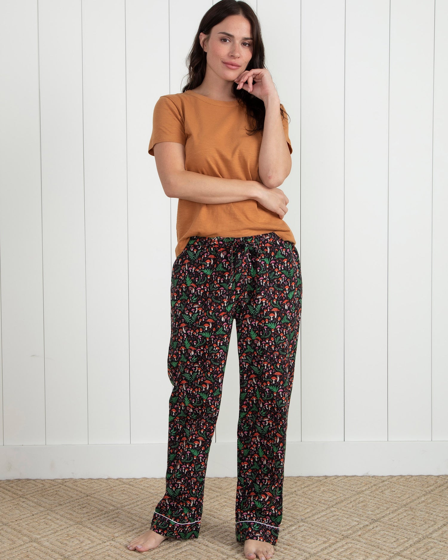 Toadstools - Pajama Pants - Ink - Printfresh