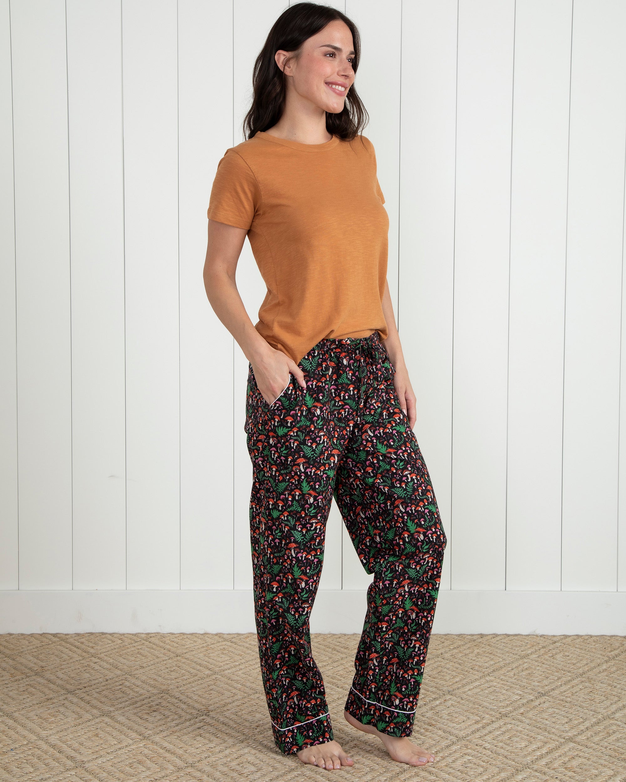 Toadstools - Pajama Pants - Ink - Printfresh