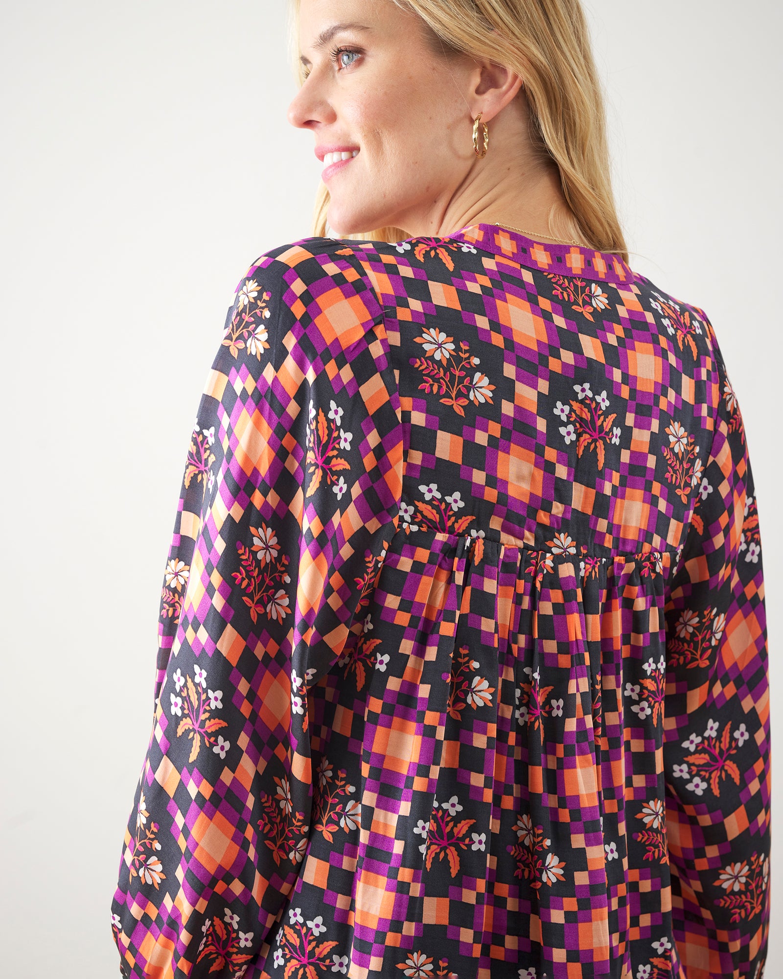 Tomorrow's Tapestry - Tides Turned Blouse - Violet Breeze - Printfresh