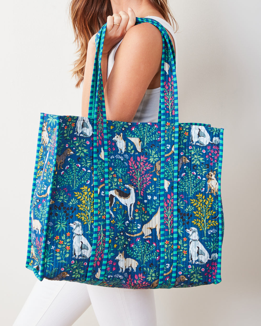 Must Love Dogs - The Traveler Tote - Indigo - Printfresh